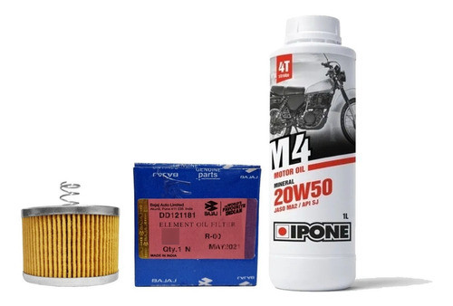 Kit Service Ipone 20w50 Bajaj 135 Ns 125 150 160 V15 Gaona 0
