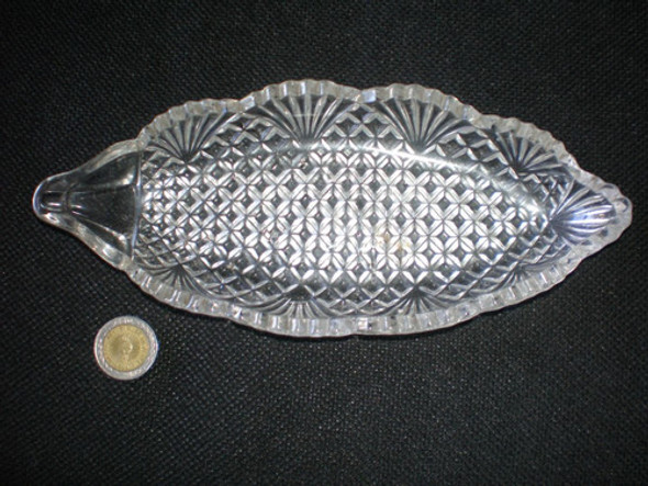 Cenicero Despojador Antiguo De Vidrio Prensado 0