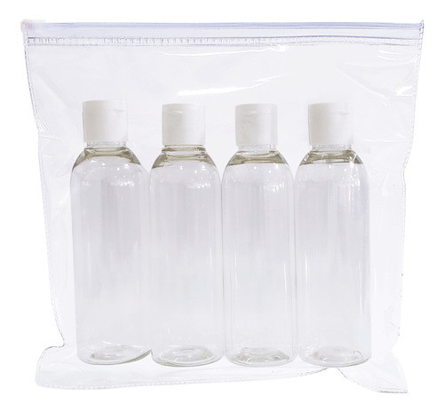 2 Kit Viagem 4 Frasco Shampoo Creme Sabonete Ft 100ml 0