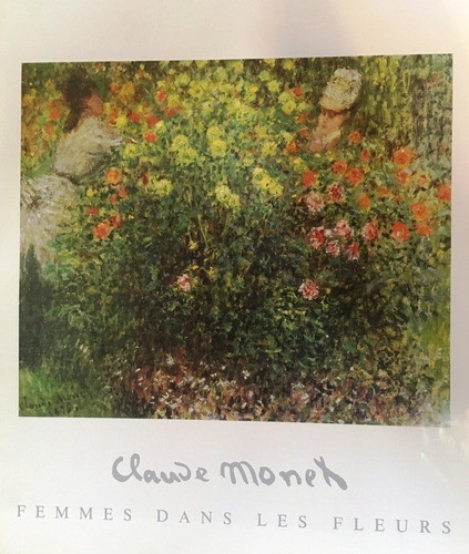 Lámina Claude Monet Mujeres Flores Nektararte 0