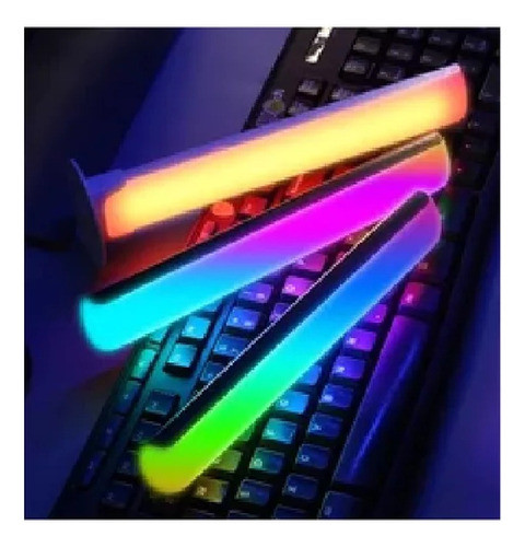 Barras X2 Led Audio Rítmico Tiktok Rgb Gamer Streamer Auto 1