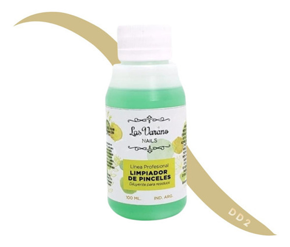 Limpiador De Pinceles Las Varano 100ml Uñas Profesional 0