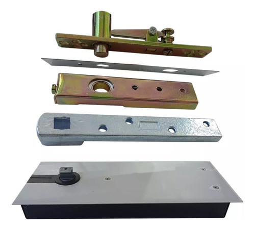 Cierrapuerta A Piso Freno Con Pivot Hasta 100kg Acero Inox 0