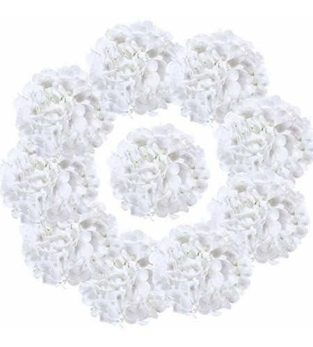 Hortensias Artificiales X10u - Diametro 16cm - Blanco 0