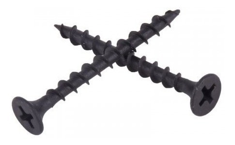 Tornillo Autoperforante Tel Madera 12x3.1/2 Negro X 50 Und 1