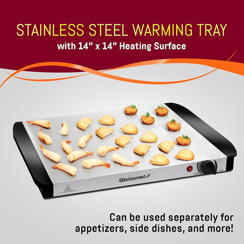 Elite Gourmet Ewm-6122# Bandejas Duales De 2 X 2.5 Qt., Serv 1