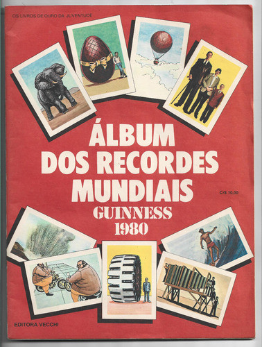 Álbum Figurinha Recordes Mundiais Guinness 1980 - Completo 0