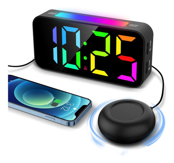Topski Reloj Despertador Para Personas Que Duermen Con Mucha 0