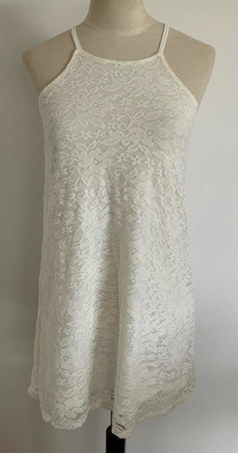 Como Quieres. Vestido Encaje. Crema. Mujer. Talle 38 #jor2 1