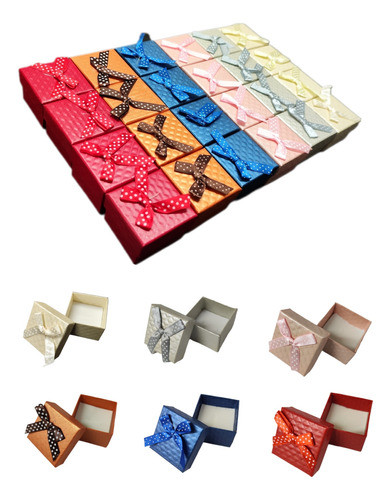 Estuches Cartón 5x5cm Por Paquetes De 24 Para Aros/anillo 0