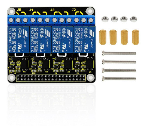 Modulo Relay Raspberry Keyestudio 4 Relay Shield Ks0212 1