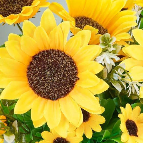Winlyn 10 Centros Mesa Girasoles Artificiales Granja Ramos 1