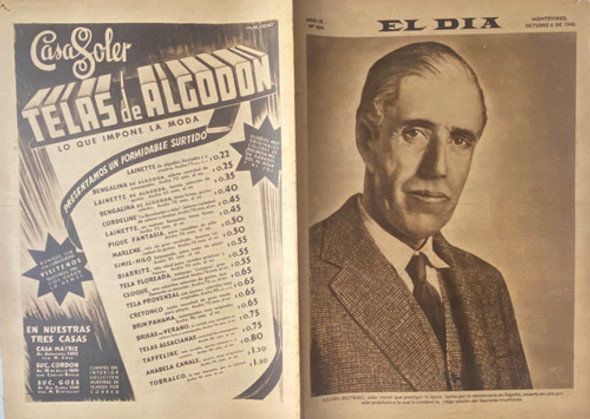 El Día, Dominical N° 404 Xilografías Guillermo Rodríguez1940 0