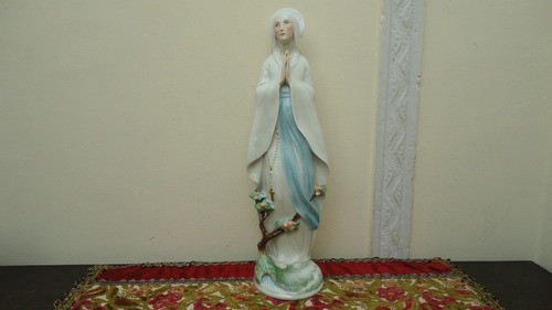 Virgen Maria Antigua En Porcelana Austriaca Impecable Veala 0