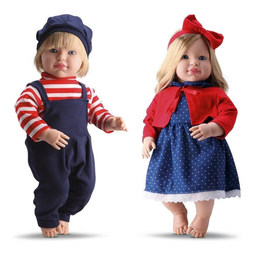 Coleção Gêmeos Menino E Menina Loui E Louise - Bambola 0
