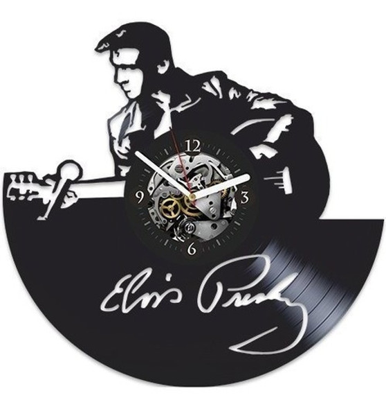 Reloj De Pared De Vinilo Elvis Presley, Regalo De Elvis Pres 0 Reloj De Pared De Vinilo Elvis Presley, Regalo De Elvis Pres 0