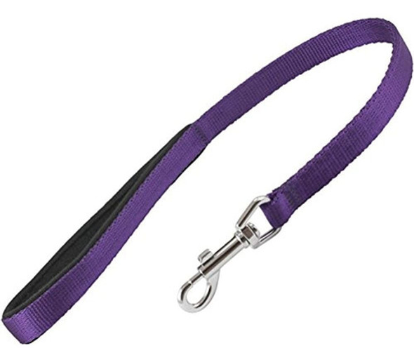 Correa Corta Para Perro Con Asa Acolchada Ancha Nylon Trafi 1