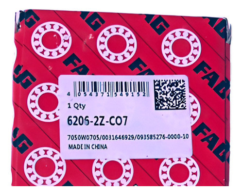 Rolamento Fag 6206-2z-co7 0