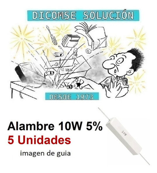 Resistencia Alambre 10w 5%  .33e   0.33 Ohm X 5 Unid 1
