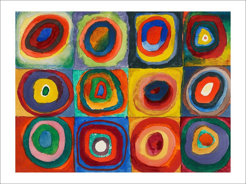 Lamina Fine Art Farbstudie Quadrate Ii Kandinsky 60x80 Myc 0