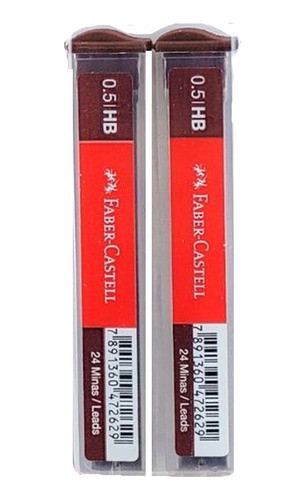Grafite Faber-castell Polymer 0.5mm Hb - Kit Com 2 Tubos 0