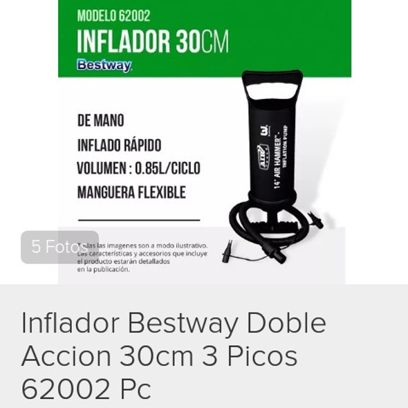 Inflador Neumatico Bestway 30 Cm 1 Inflador Neumatico Bestway 30 Cm 1