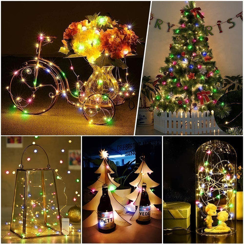 Luz Led Guirnalda Alambre Multicolor App Bluetooth Usb 5m 1