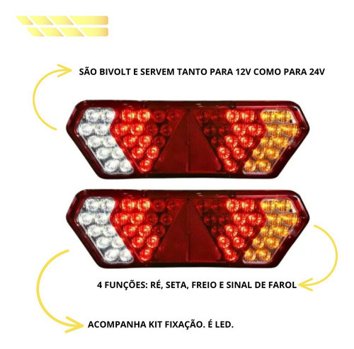 Lanterna De Led Traseira L/d Guerra 2012 1