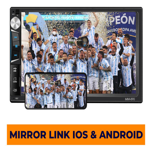 Pantalla Stereo Mirror Link Bluetooth Mercury Camara Noche 1