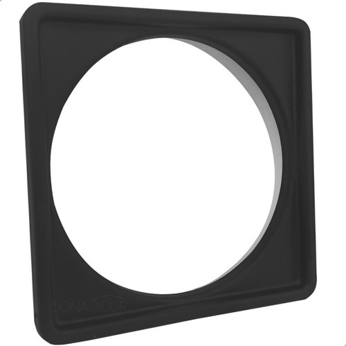 Caixilho 10x10 Preto Fosco Inox Porta Grelha Ralo Quadrado 0