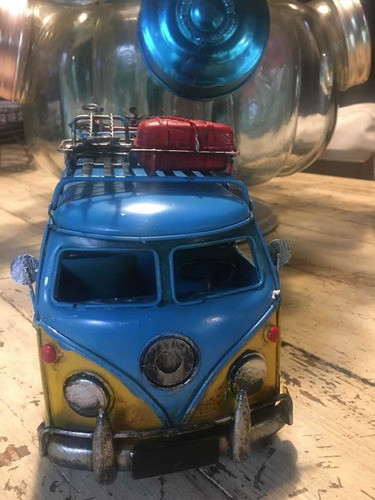 Combi Kombi Tipo Antigua Chapa Adorno Retro 35 Cm 0