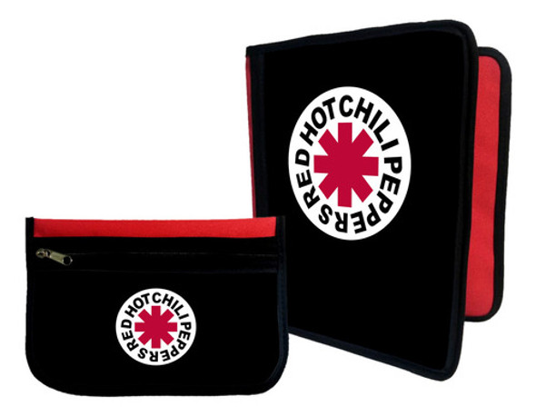 Combo Carpeta + Cartuchera Red Hot Chili Peppers #445 0