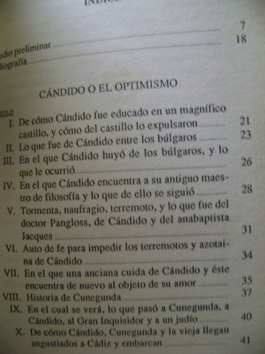 Candido Y La Princesa De Babilonia Voltaire. Tapa Dura 1