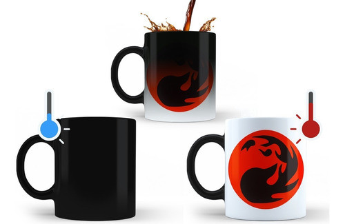 Magic The Gathering Mana Rojo Montaña Taza Magica T P E 0