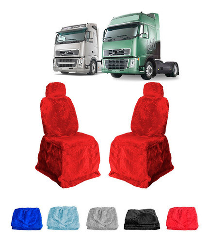 Pelucia Bco Volvo Fh Nh Apos 2010 Longo Vermelha Ld 0
