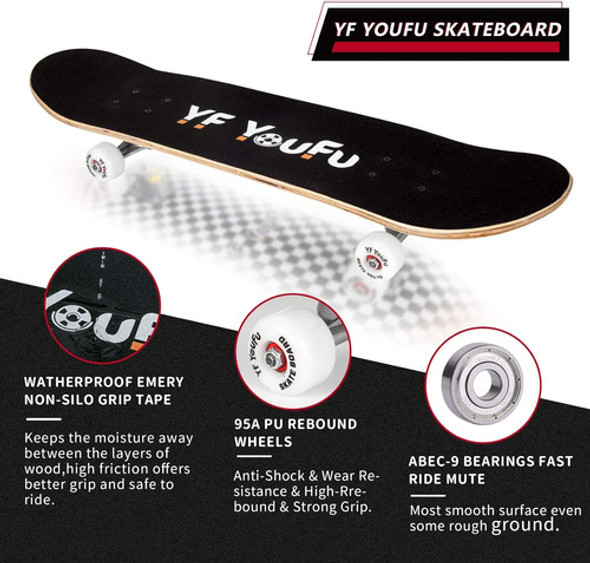 Monopatín Completo Puente Pro Cruiser 31 Pulgadas 1 Monopatín Completo Puente Pro Cruiser 31 Pulgadas 1