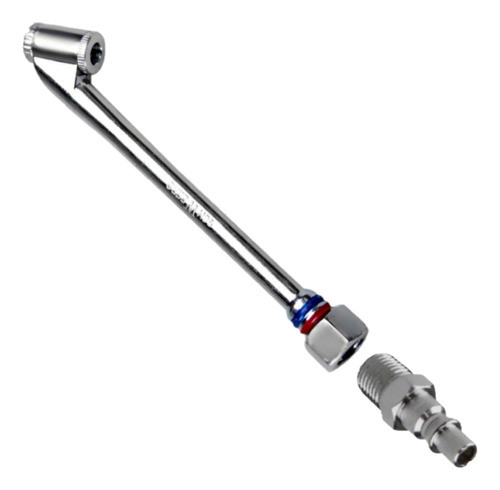 Bico De Encher Pneu Duplo Com Pino Engate Compressor De Ar 0