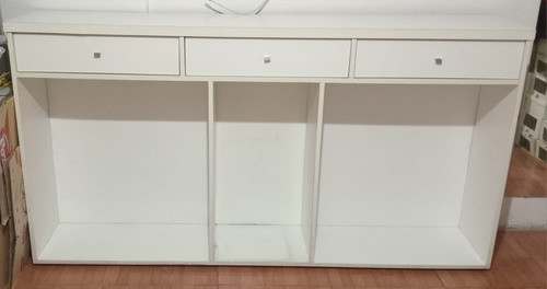 Mueble Melanina Blanca Con Cajones. 0