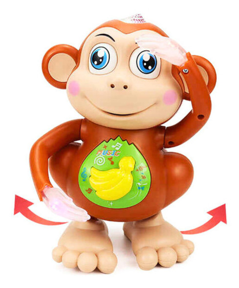 Macaco Que Dança Musical Com Som Luz Movimento E Brinde 1