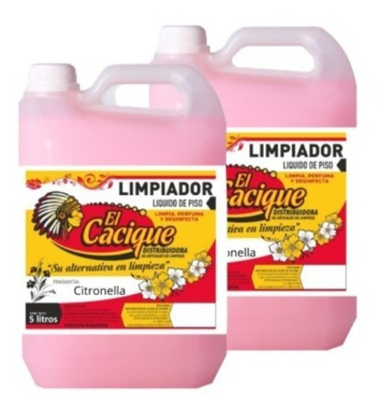 Desodorante Piso Citronella X5lts Cacique 1 Desodorante Piso Citronella X5lts Cacique 1