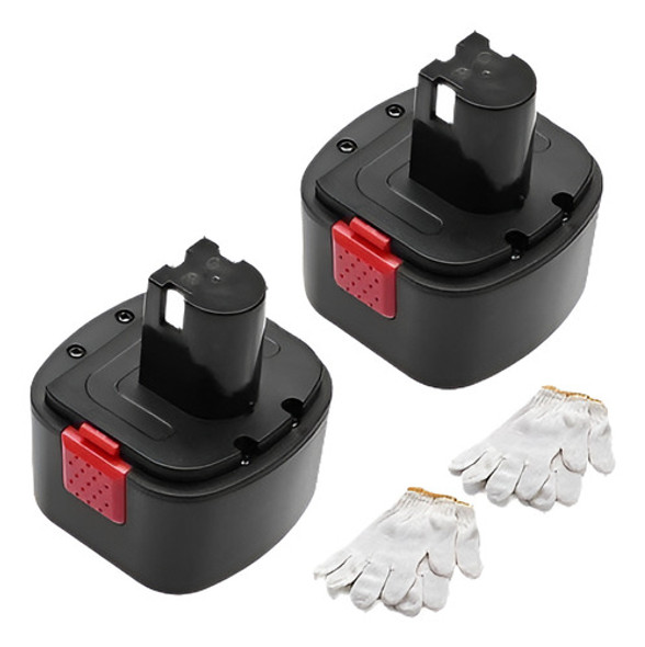 2 X 12v Nicd Batería Para Lincoln Powerluber 12 Voltios Pist 0