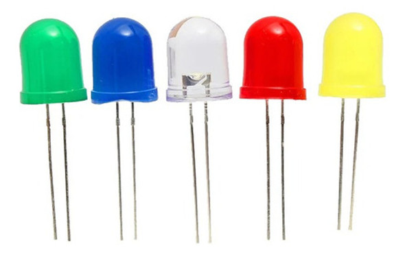 Kit Led 5mm  Colores Surtidos 100 Unidades Leds 1