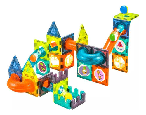 Juego Imanes Bloques Magnéticos (66pcs) - Juego De Construcc 1