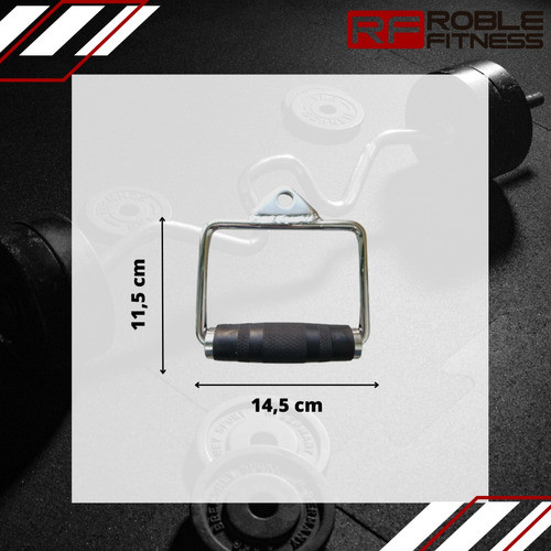 Kit Accesorios Poleas Gimnasio Agarre En V + 2 Estribos 1