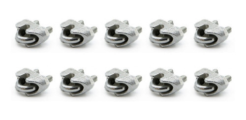 Grampa Prensacable Acero 3 Mm Din741 Reforzado Galvanizado 0