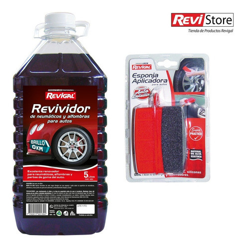 Revividor Neumaticos Y Alfombras Esponja Aplicadora Revigal 0
