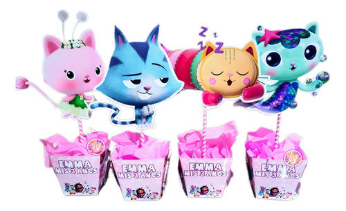 1u Centro De Mesa De Gabby Y La Casa De Muñecas 1