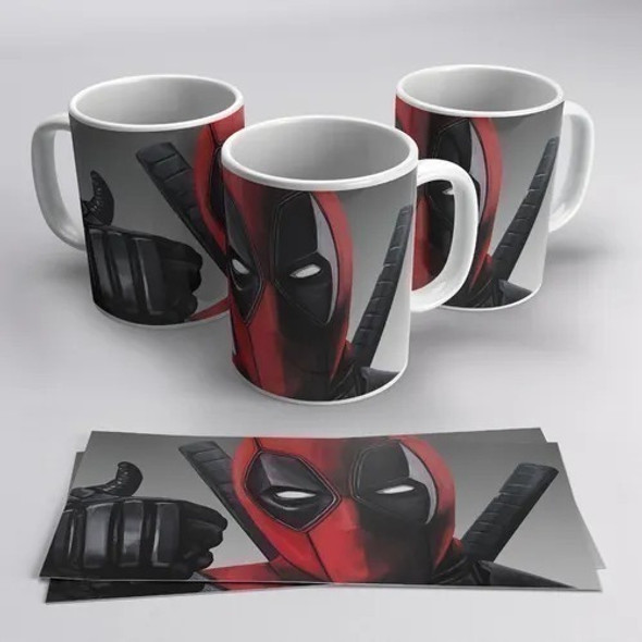 Plantillas Sublimacion Tazas Deadpool 1