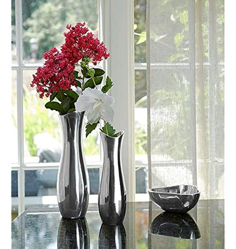 Nambé Metal Stryker Vase - 9  Silver 1