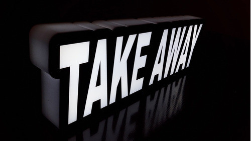 Cartel Luminoso Take Away 220v 0